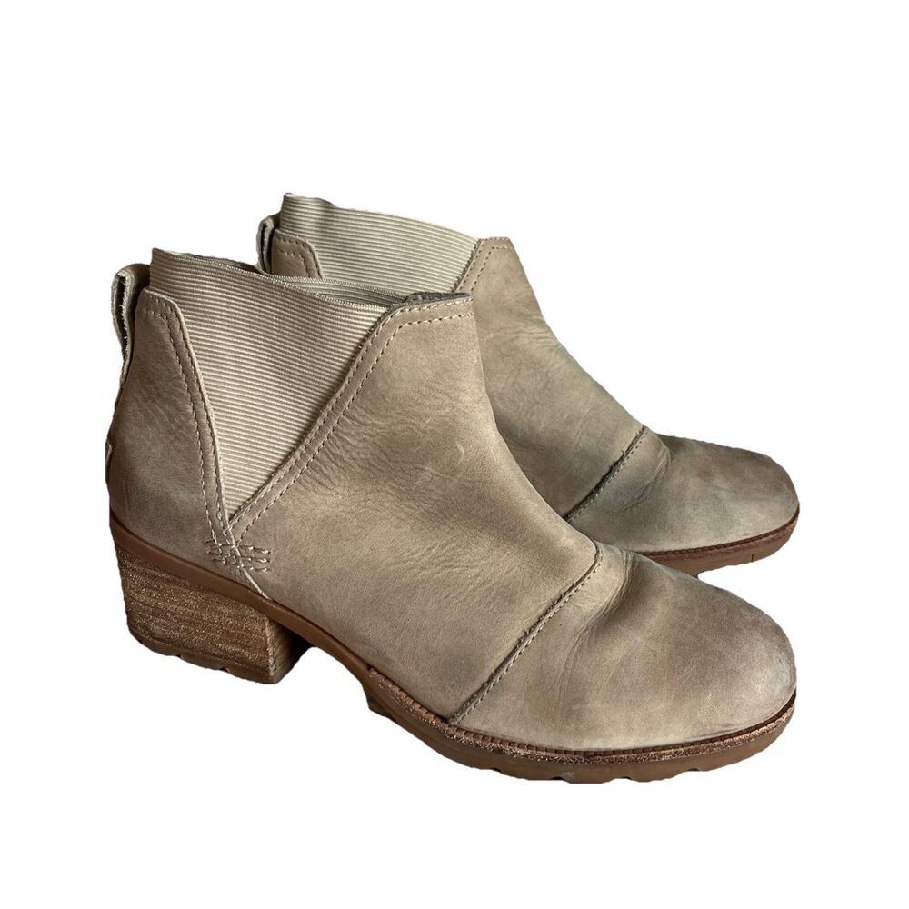 Sorel Women's Cate Chelsea Boot Beige Size 8
